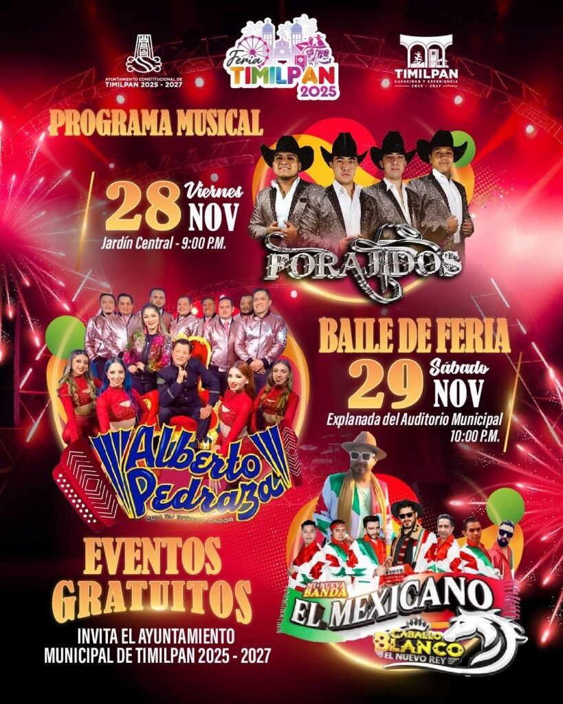 TIMILPAN SE ALISTA PARA VIVIR SU FERIA 2025 CON GRANDES CONCIERTOS GRATUITOS