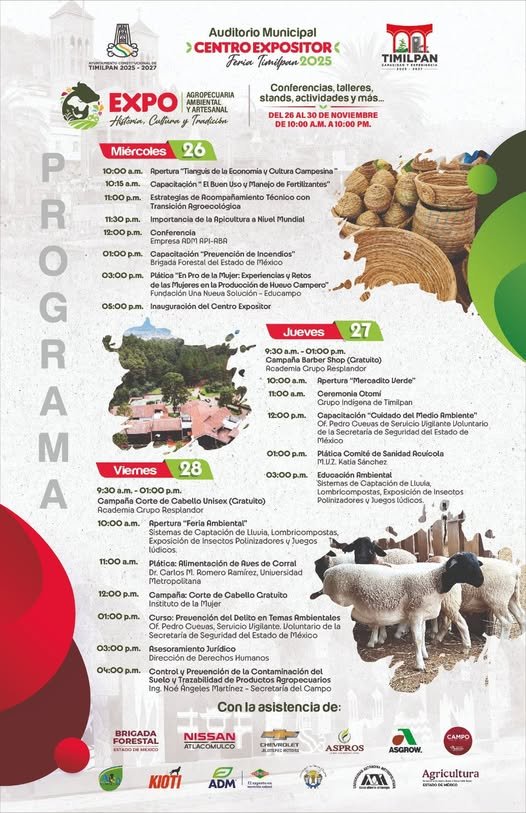 ACTIVIDADES AGROPECUARIAS, AMBIENTALES Y CULTURALES EN FERIA TIMILPAN 2025