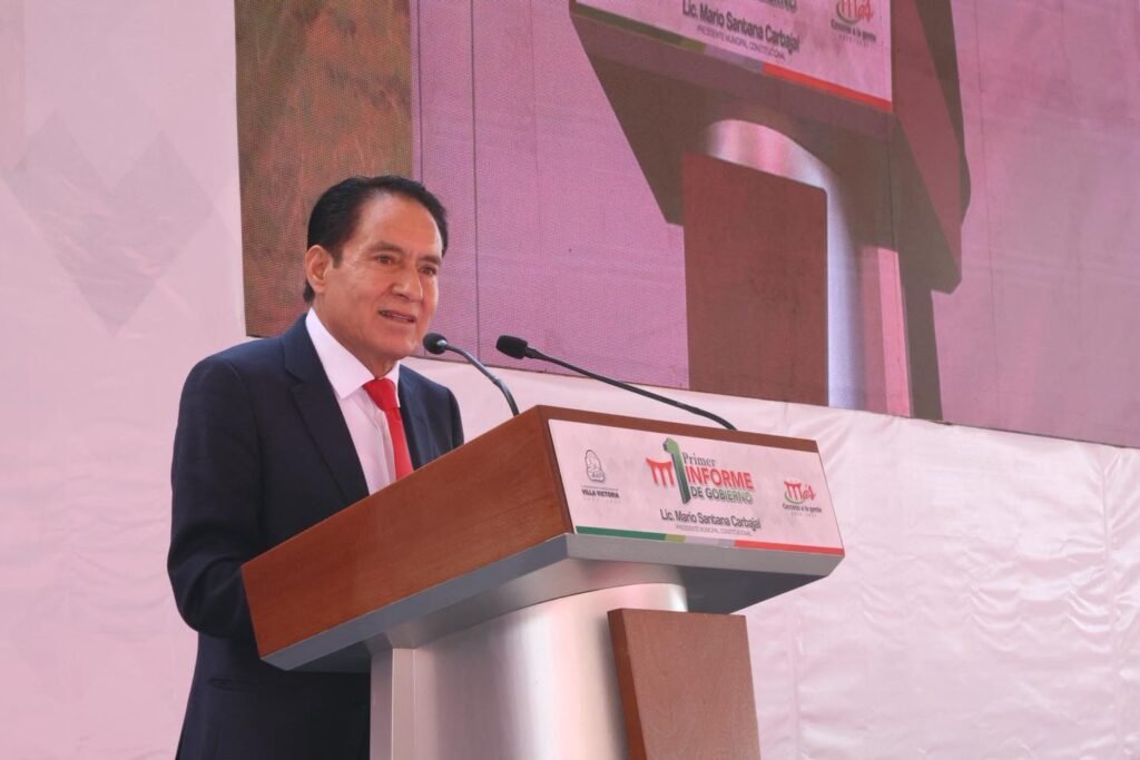 El alcalde de Villa Victoria presentó su Primer Informe de Gobierno