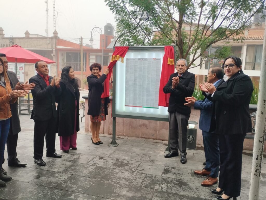 Develación del Bando Municipal de Timilpan 2026.