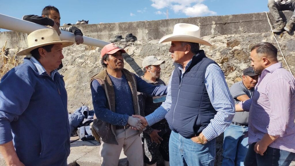Supervisión de la rehabilitación del Cárcamo de Rebombeo en el Barrio Cuarto de Santiaguito Maxda en Timilpan.