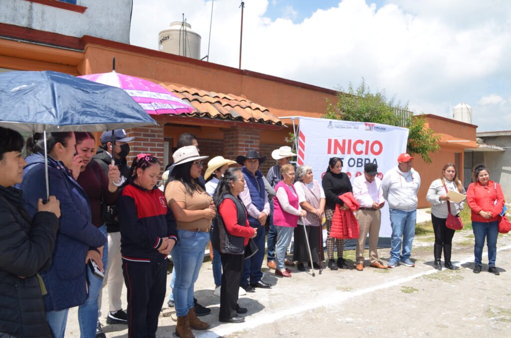 INICIA EN TIMILPAN PAVIMENTACIÓN DE LA CALLE IGNACIO ALLENDE EN LA CABECERA MUNICIPAL