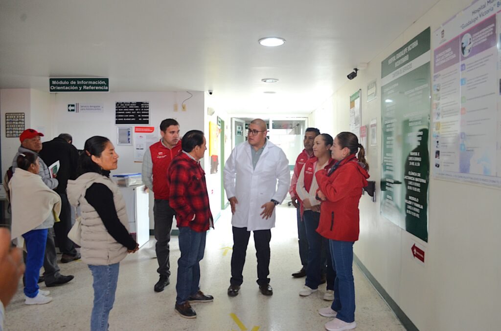 Visita al Hospital Guadalupe Victoria, en el municipio de Villa Victoria.